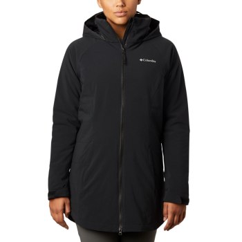 Columbia Ženske Jakne - Cleveland Crest Long Crne | DCQO-25786